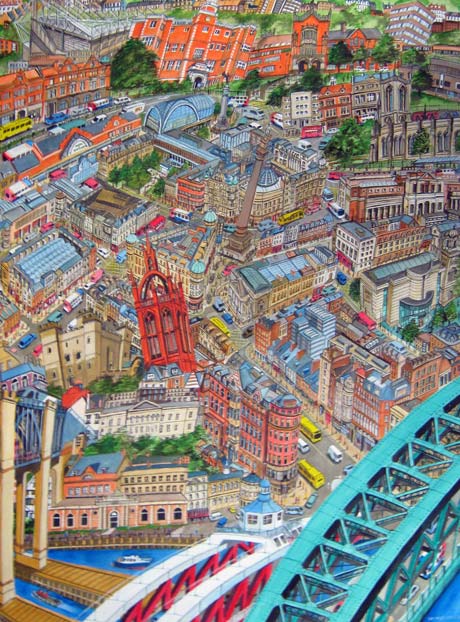 Bird's eye view of Newcastle #2